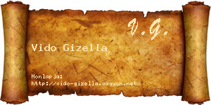 Vido Gizella névjegykártya