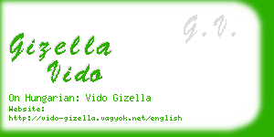 gizella vido business card